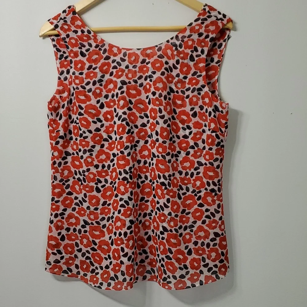 CAbi | Flipside Reversible Ruffle Tank Top | Small - Picture 2 of 7